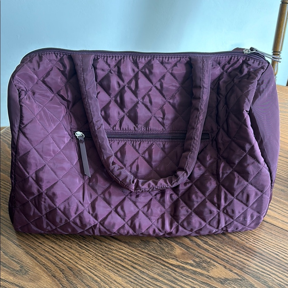 DSW, Quilted Burgundy Weekender Bag